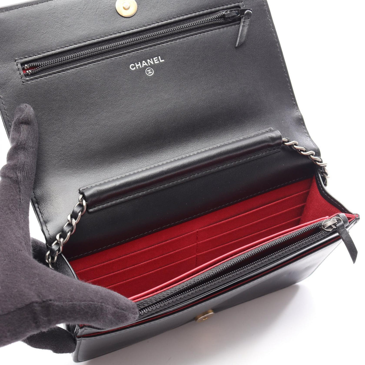 CHANEL Black Gabriel doe leather A84389 2106800632002