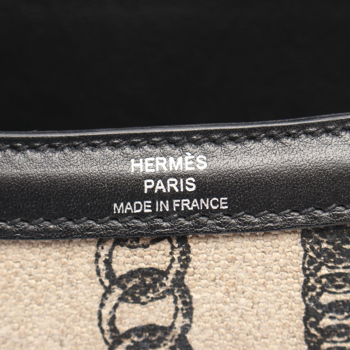 HERMES Constance 3 24 Descheine Shoulder Bag Beige/Black Vaux Swift leather canvas leather Toile de Camp / Veau Swift leather 2120100032454