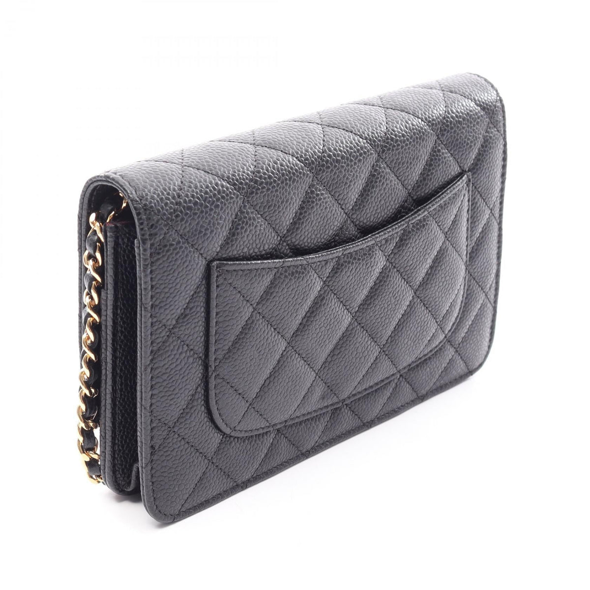CHANEL Black Matelasse Grained Calfskin leather AP0250 2106800631838