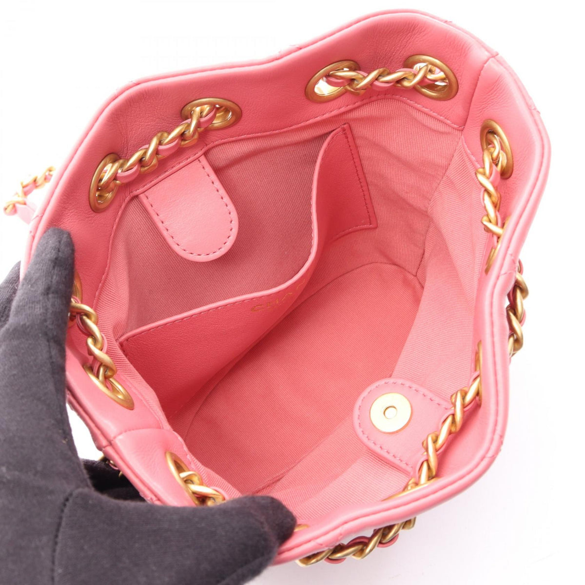 CHANEL Pink Matelasse Lambskin (sheep leather) AS4246 2106800631968
