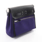 HERMES Airbag Zip Mini Shoulder Bag Purple/Black Towar Military canvas leather Toile Military / Vache leather hunter 2120100032508