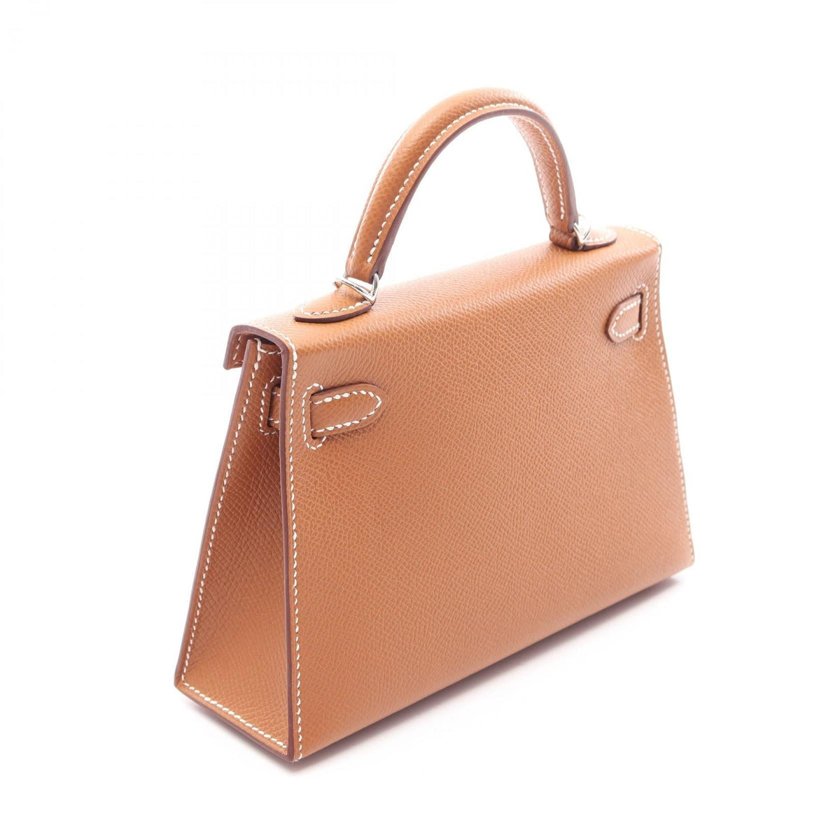 HERMES Mini Kelly 2 2WAY HandbagGold Gold Brown Epsom leather Calfskin (cowhide) Epsom 2101219918976