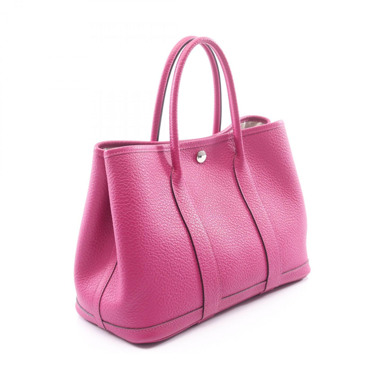 HERMES Garden Party TPM Rose purple Tote BagRose purple Rose purple Pink Vache leatherCountry leather leather 2120100032447