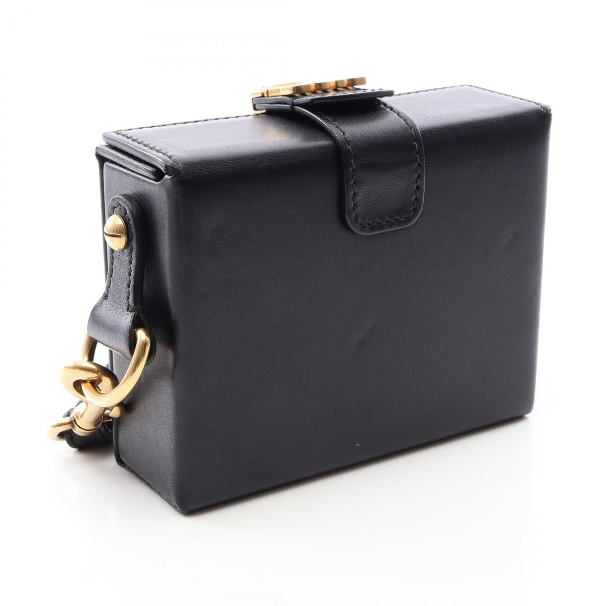 Dior Addict Small Box Shoulder Bag Black leather 2101219918488
