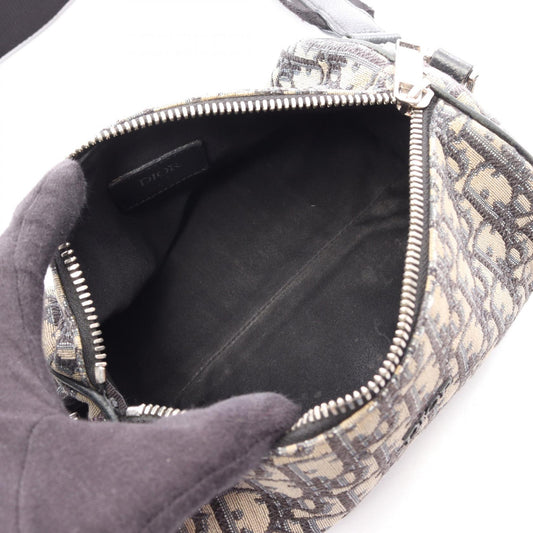Dior oblique roller Shoulder Bag Beige/Navy canvas leather 2101219916859