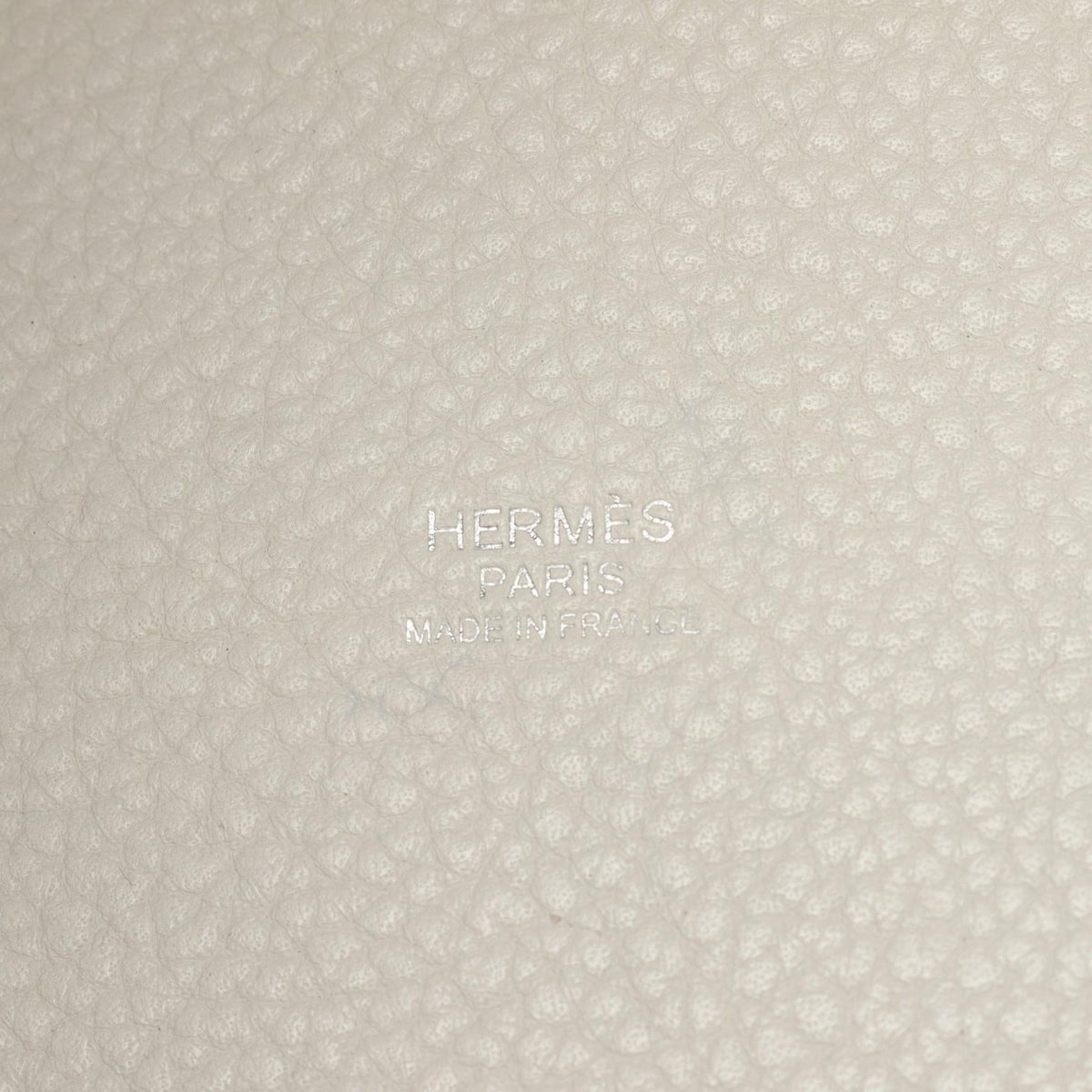 HERMES Picotin Lock MM HandbagWhite White White Taurillon Clemence leather 2104102512664