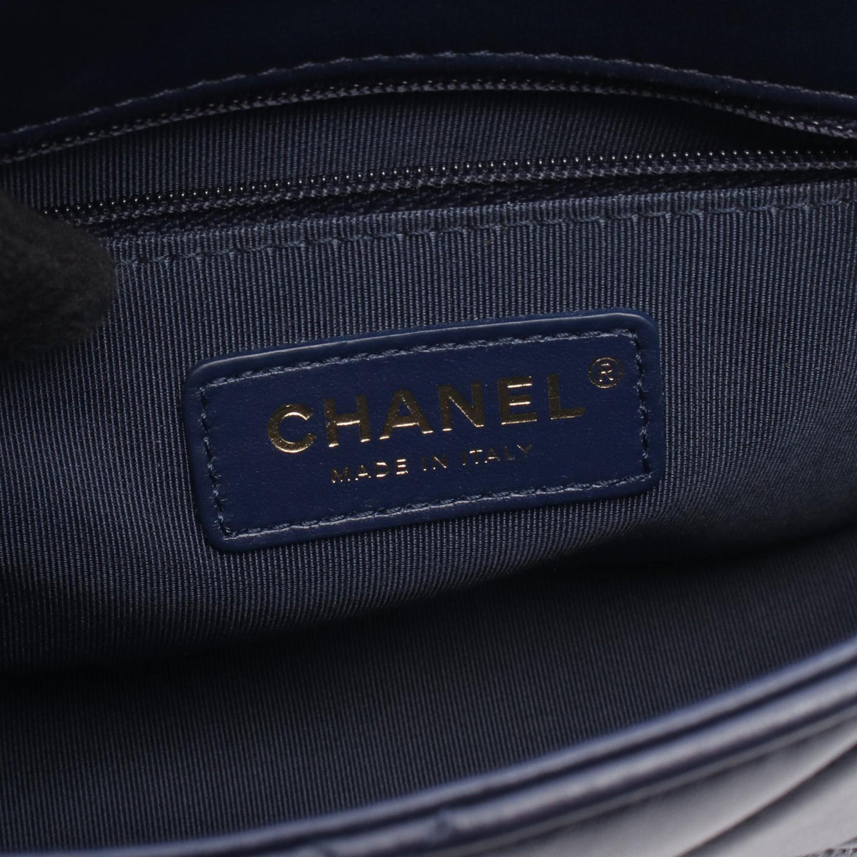 CHANEL Navy Matelasse small flap Lambskin (sheep leather) 2106800631579