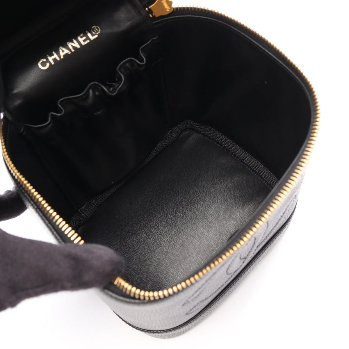 CHANEL Black COCO Mark Grained Calfskin leather 2101219911090