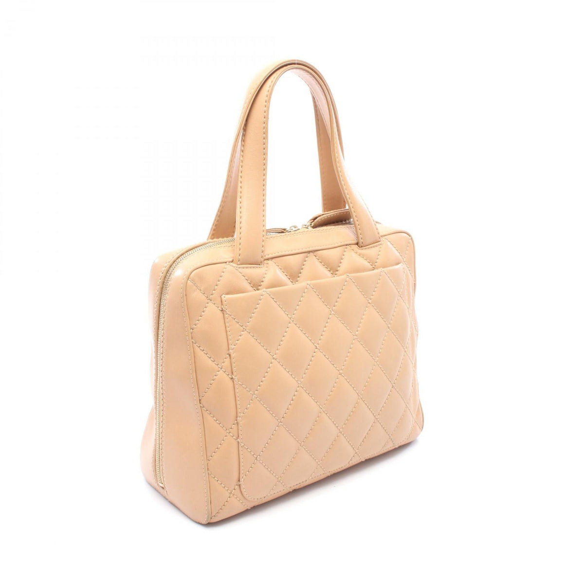 CHANEL Beige Wild stitch leather A14693 2101219911908