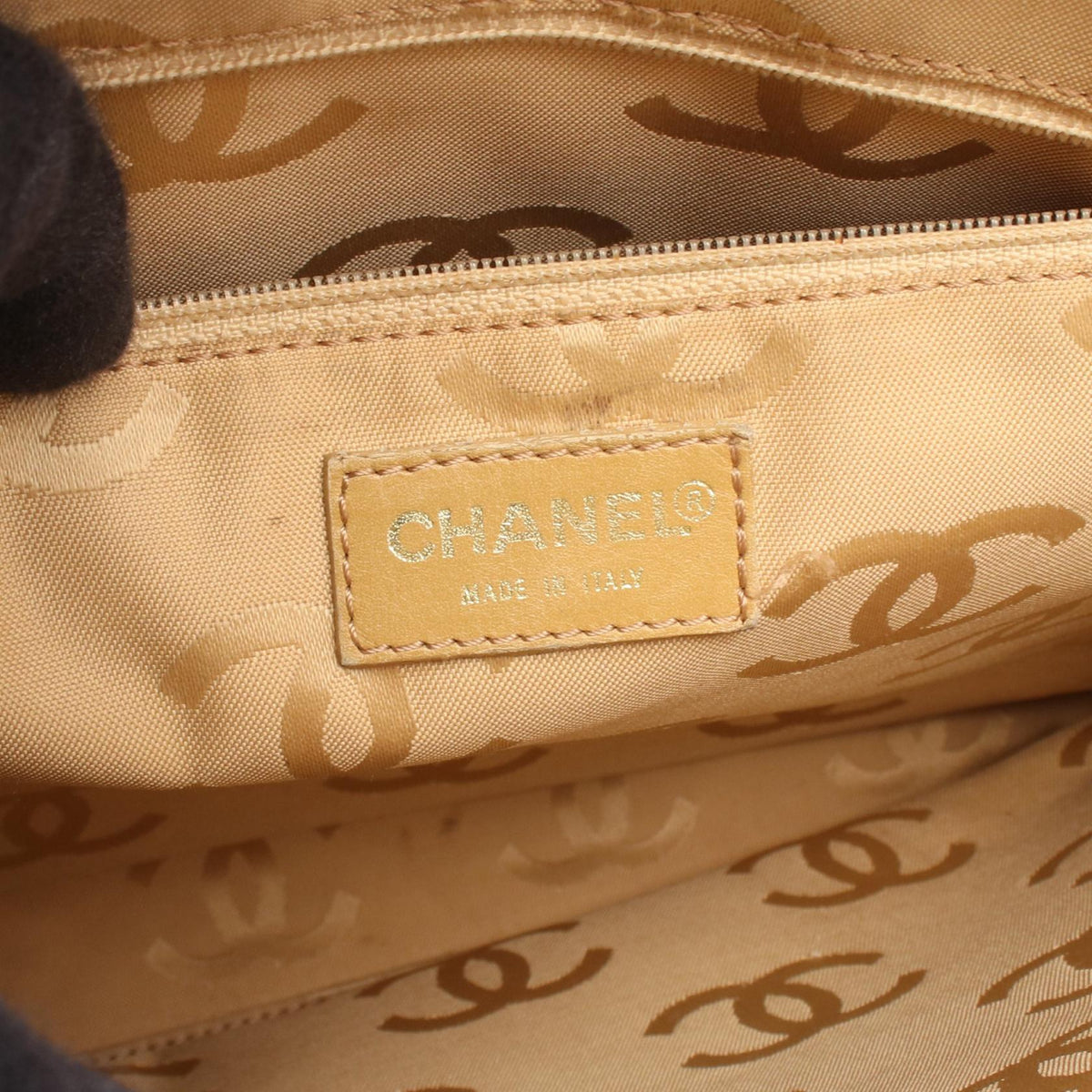 CHANEL Beige Wild stitch leather A14693 2101219911908