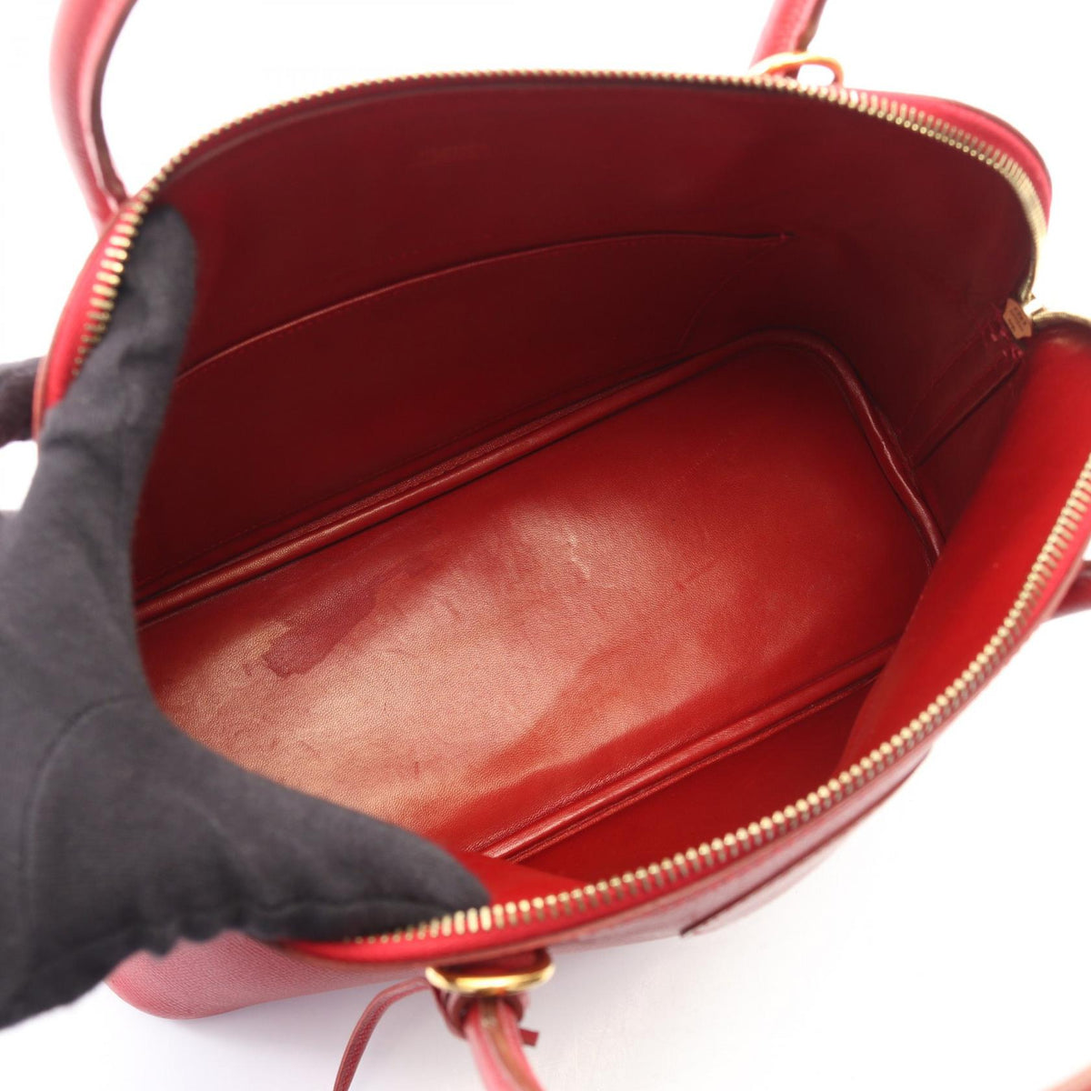 HERMES Bolide31 Rouge vif 2WAY HandbagRouge vif Rouge vif Red Courchevel leather 2101219910451