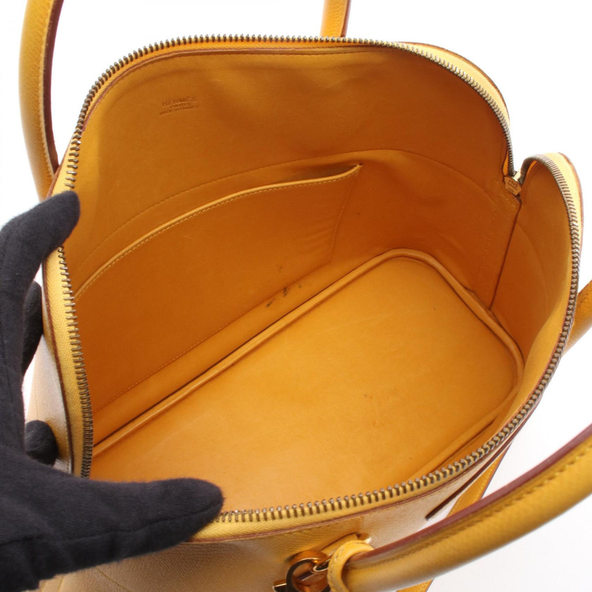 HERMES Bolide35 WAY HandbagJaune Jaune Yellow Courchevel leather Courchevel 2101219910468