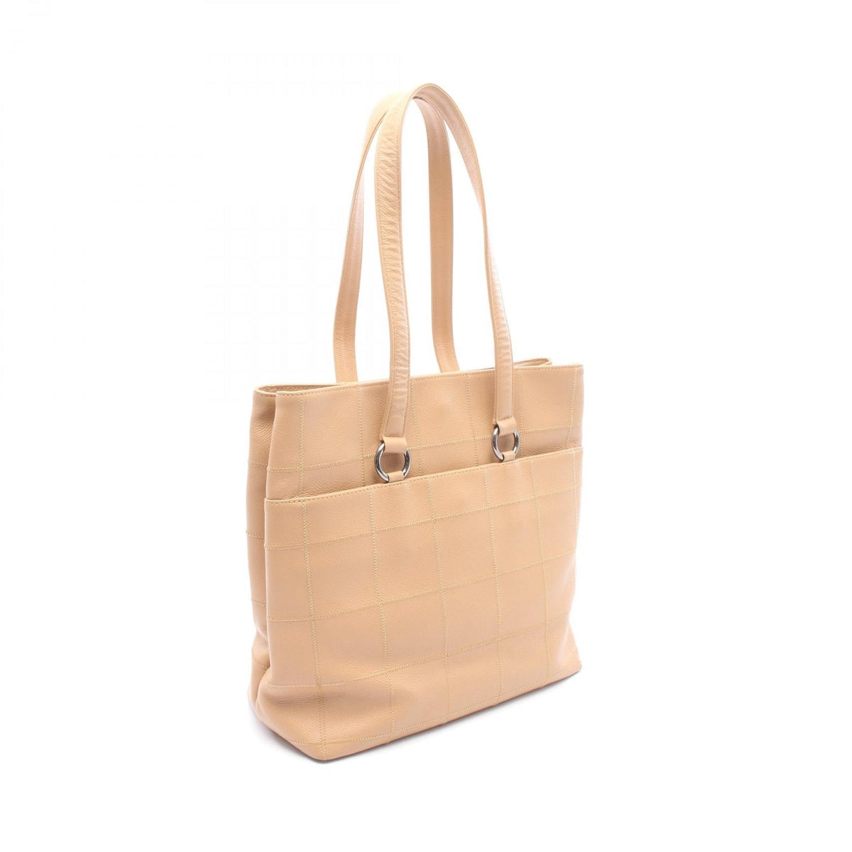 CHANEL Beige Chocolate bar Grained Calfskin leather 2101219910710