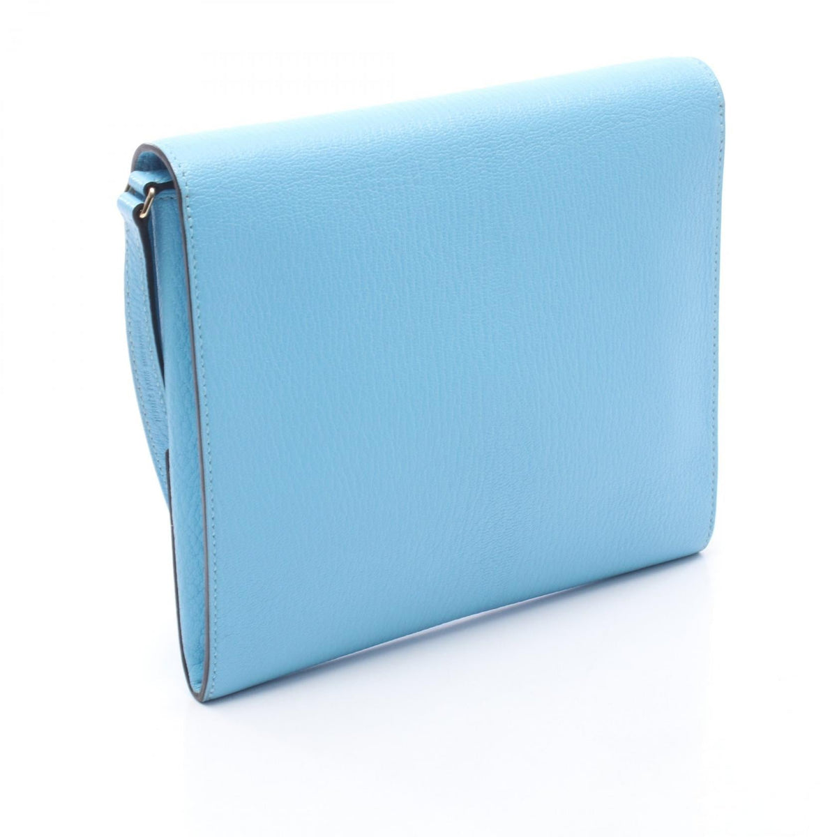 HERMES Cinetic To-Go Shoulder Bag Blue Chevre leather Chevre 2101219910994
