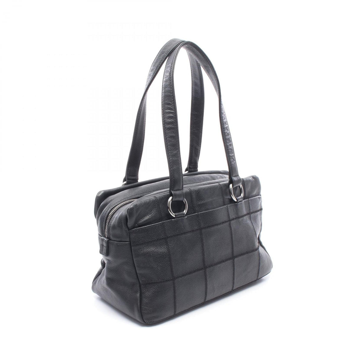 CHANEL Black Chocolate bar Grained Calfskin leather 2101219910697