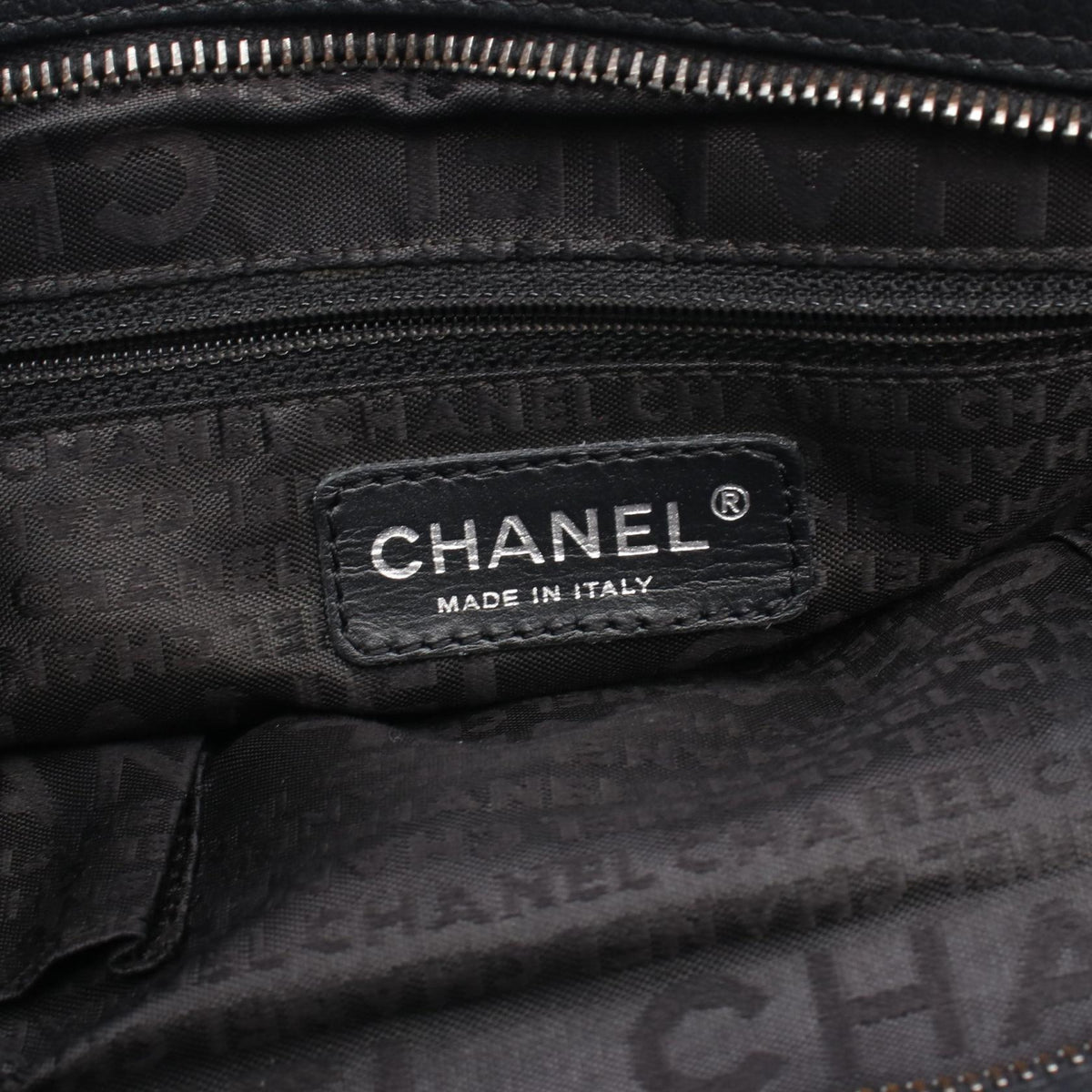 CHANEL Black Chocolate bar Grained Calfskin leather 2101219910697