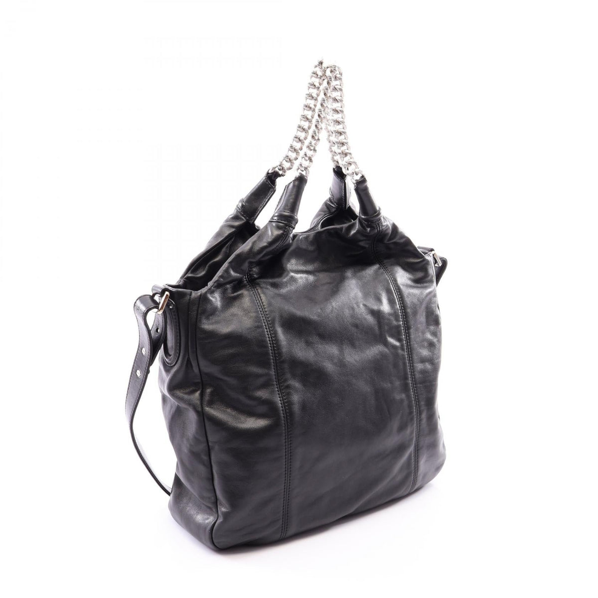 CHANEL Black COCO Mark 2WAY Lambskin (sheep leather) 2101219909028
