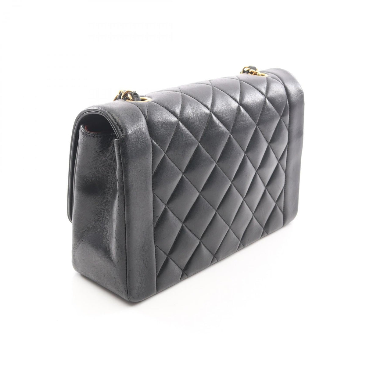 CHANEL Black Matelasse Diana Flap Lambskin (sheep leather) A01165 2101219908977