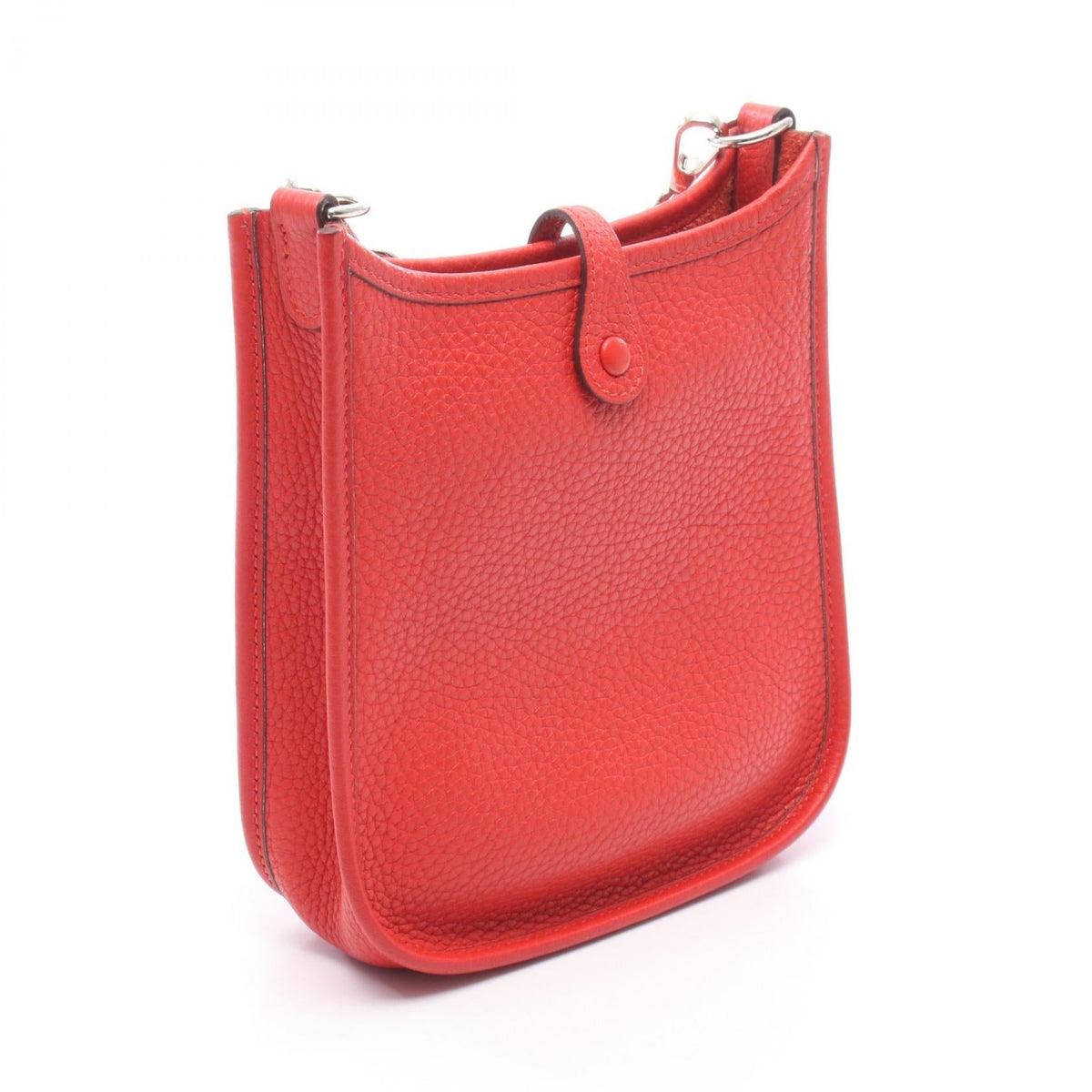 HERMES EvelyneTPM Shoulder BagRouge coeur Rouge coeur Red Taurillon Clemence leather Taurillon Clemence 2101219909813