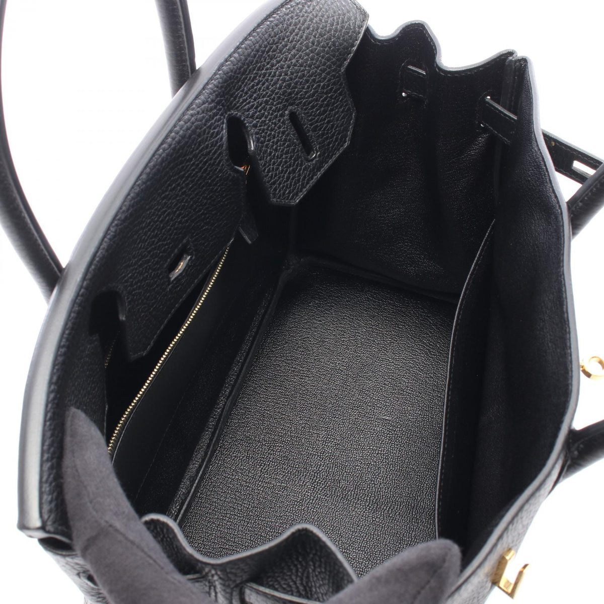 HERMES Birkin 30 HandbagNoir Black Noir Black Black Taurillon Clemence leather Taurillon Clemence 2120300051354