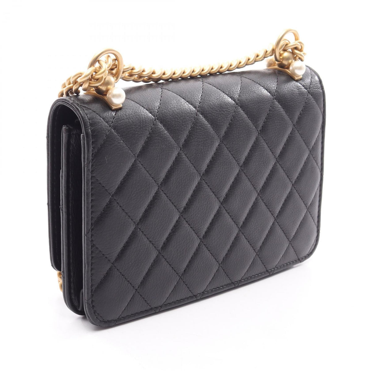 CHANEL Black Matelasse Lambskin (sheep leather) AP0862 2106800631234