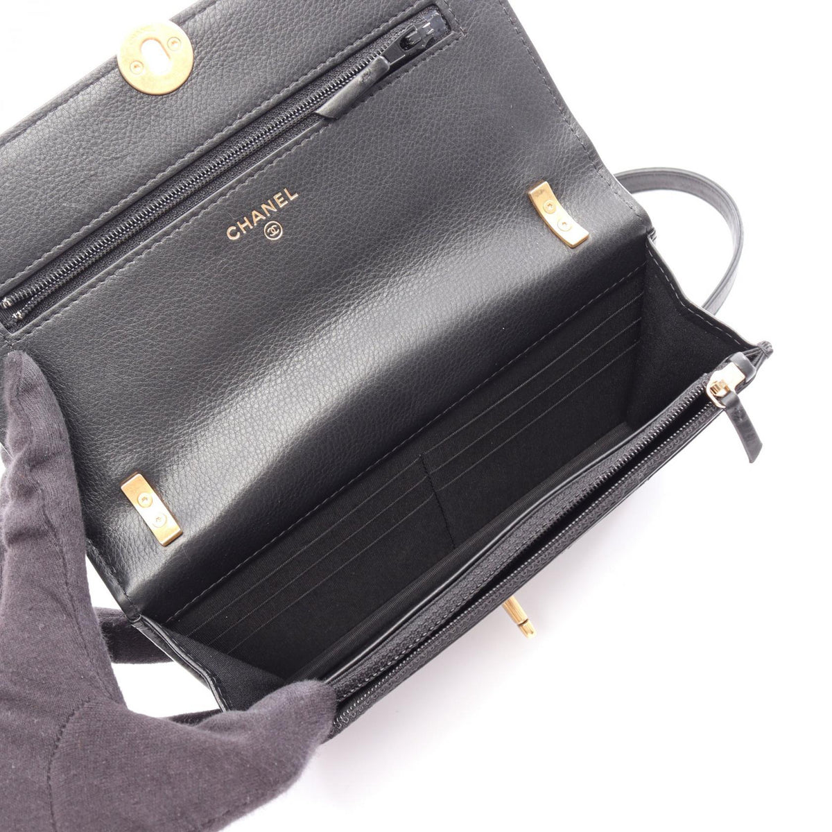 CHANEL Black Matelasse Lambskin (sheep leather) AP0862 2106800631234