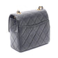 CHANEL Black Matelasse small flap leather 2106800631258