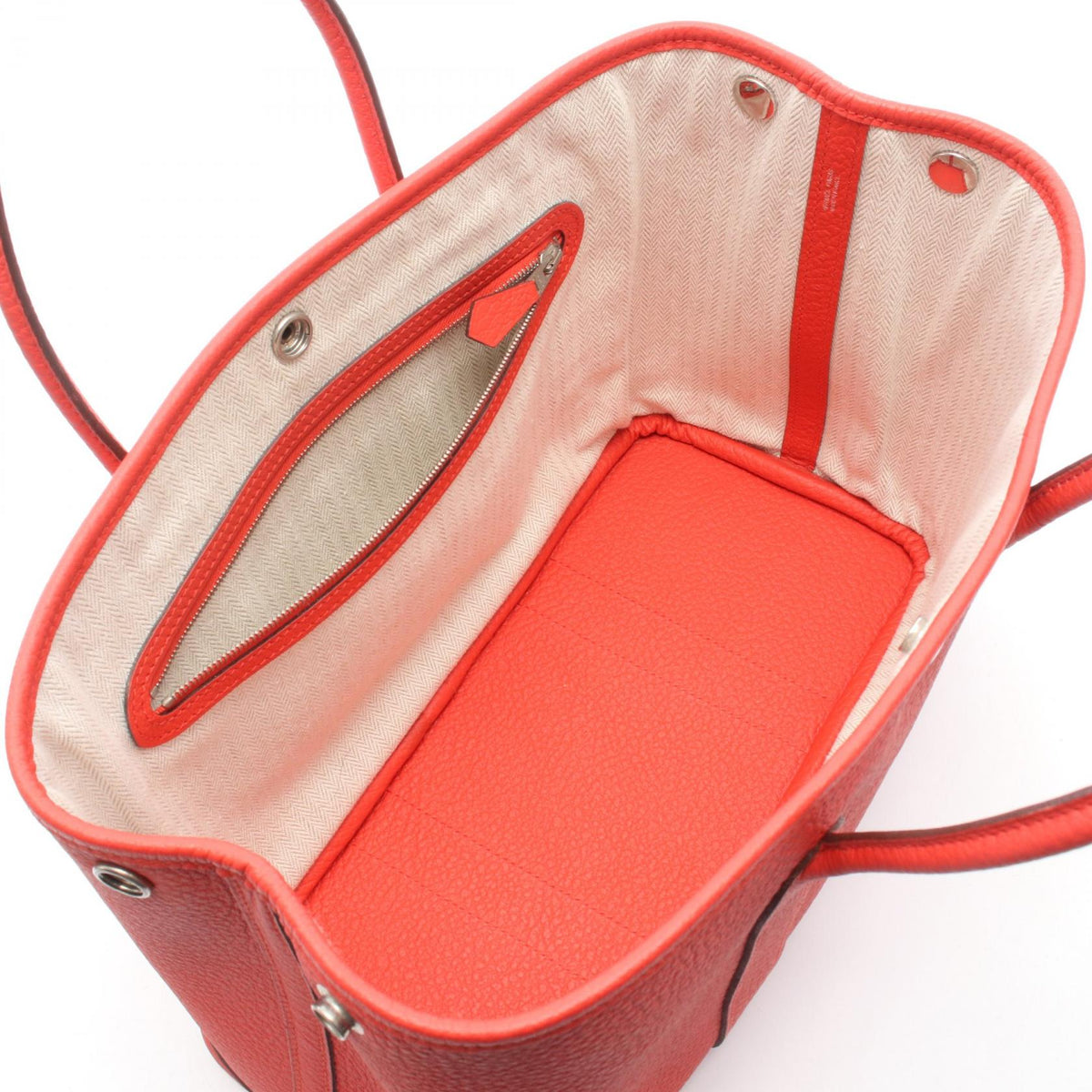 HERMES Garden party TPM Tote BagRouge pivoine Rouge pivoine Red Country leather leather Country leather 2106800631302