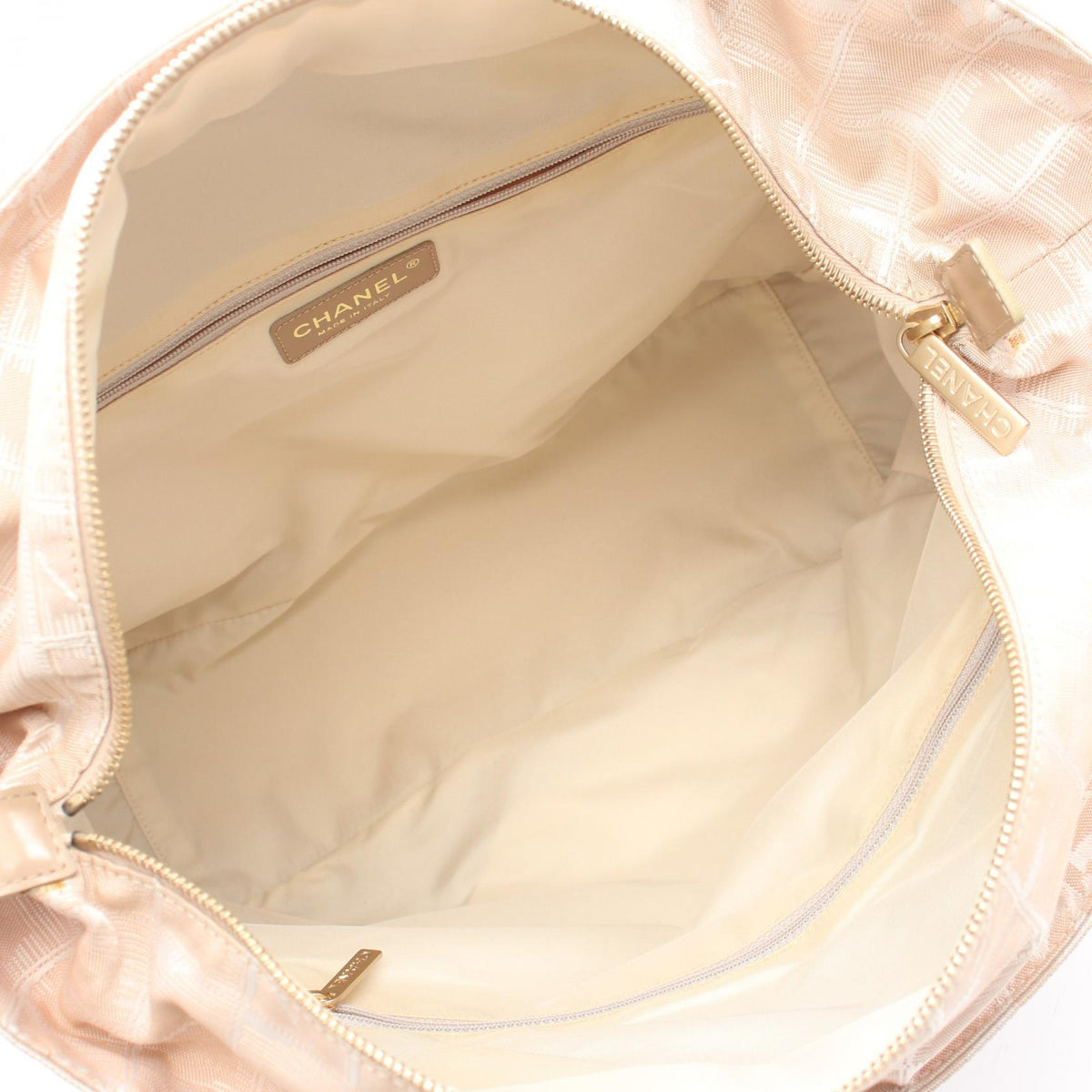 CHANEL Pink New travel line GM leather�Nylon canvas A15825 2101219908670