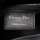 Dior LADY DIOR Christian Dior 2WAY Handbag Black leather 2101219902616