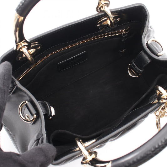 Dior LADY 95.22 Small 2WAY Handbag Black leather M06970V 2101219902760