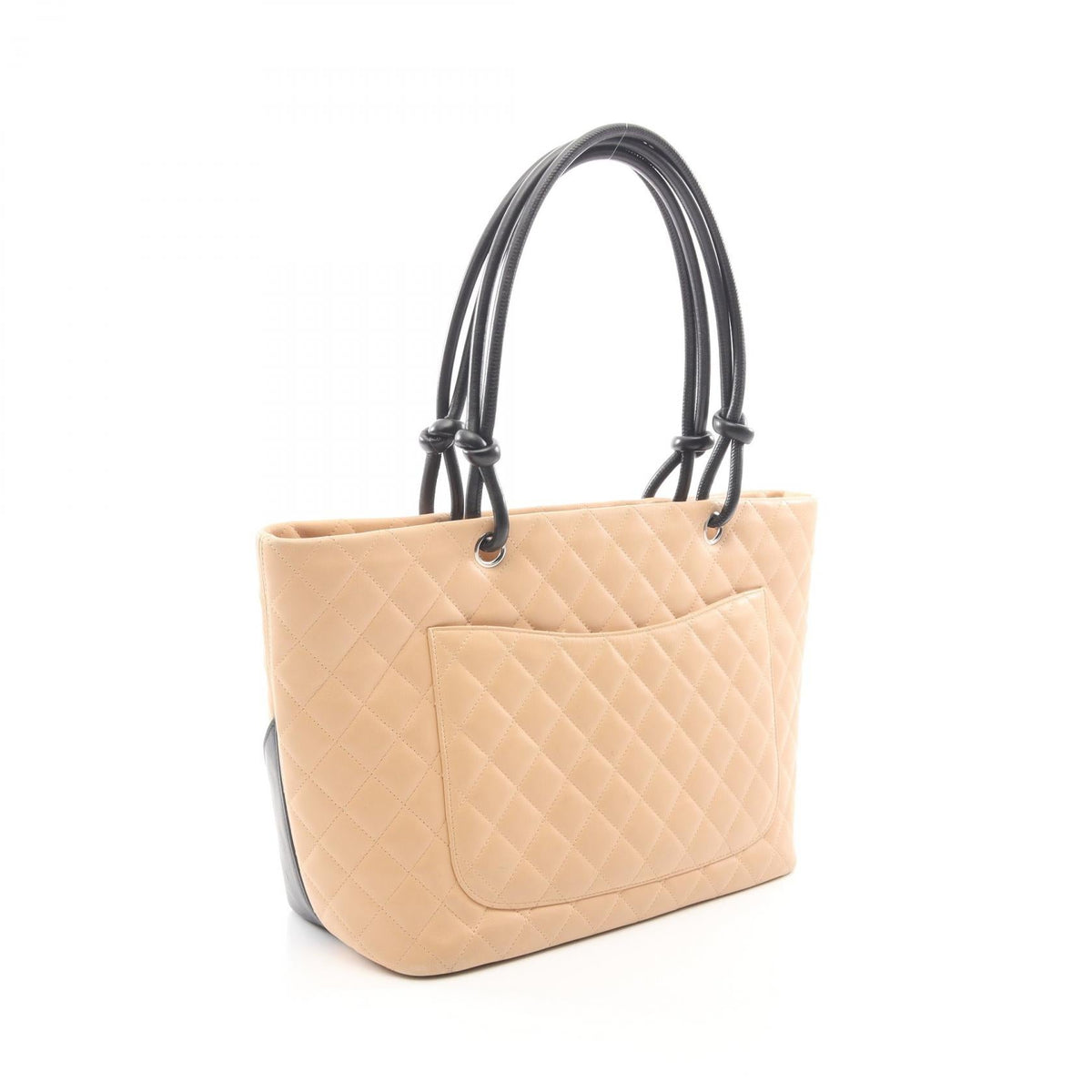 CHANEL Beige/Black Cambon Line Large leather A25169 2101219904535