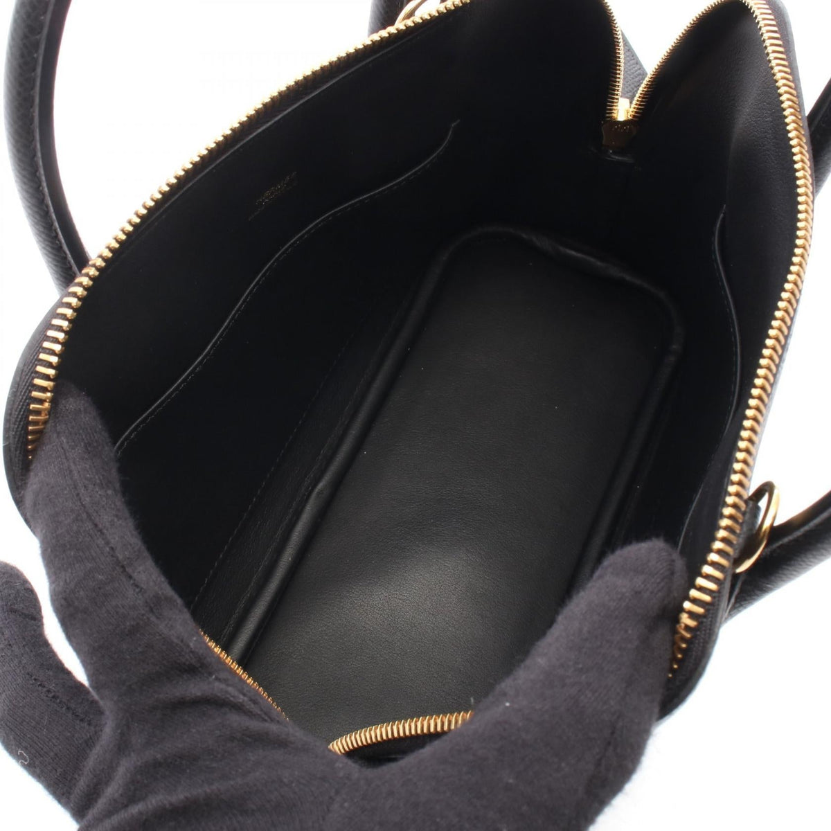 HERMES Bolide1923 25 2WAY Handbag Black Epsom leather Epsom 2104102512145