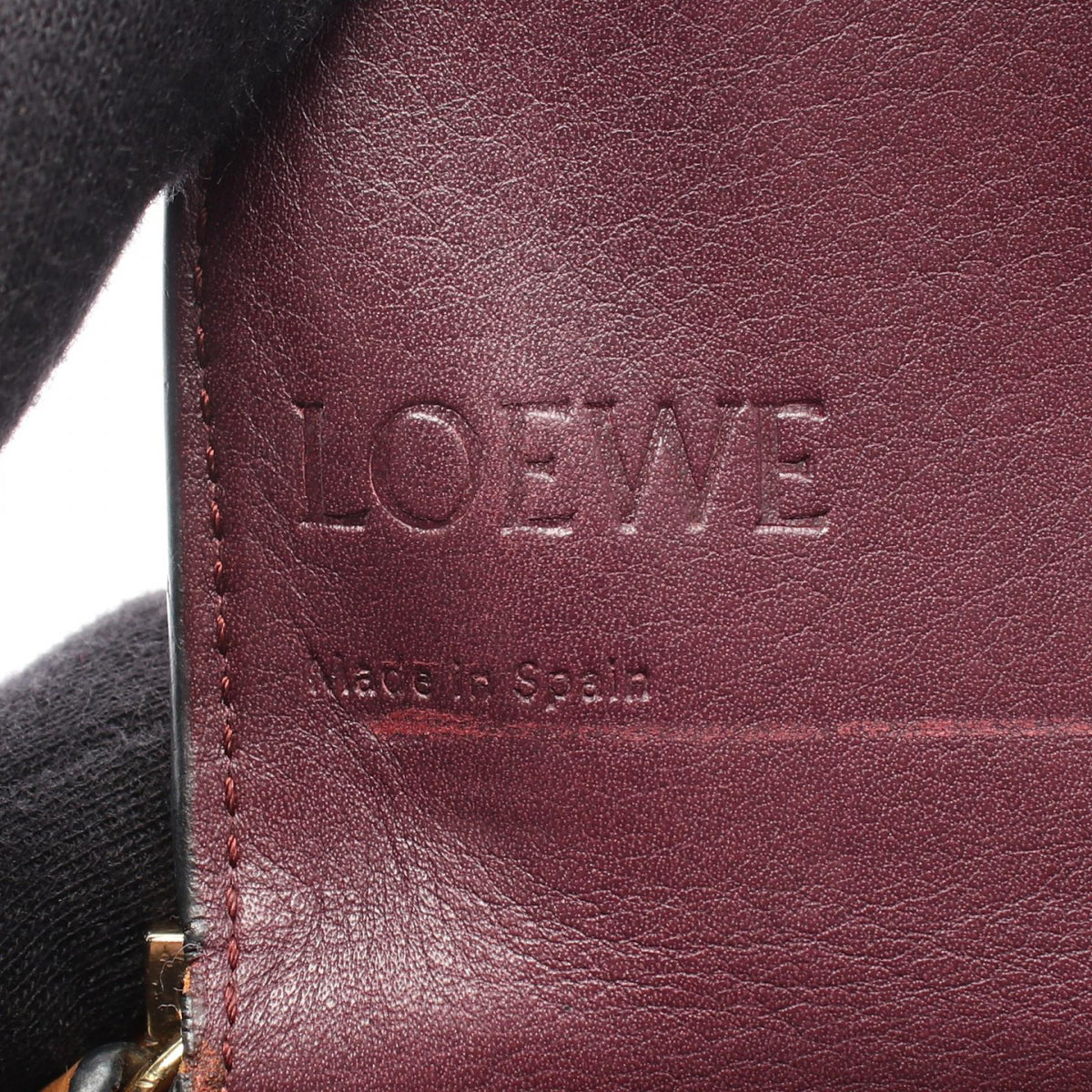 LOEWE Gate Pochette Wallet Shoulder Bag Brown leather 2106800631159