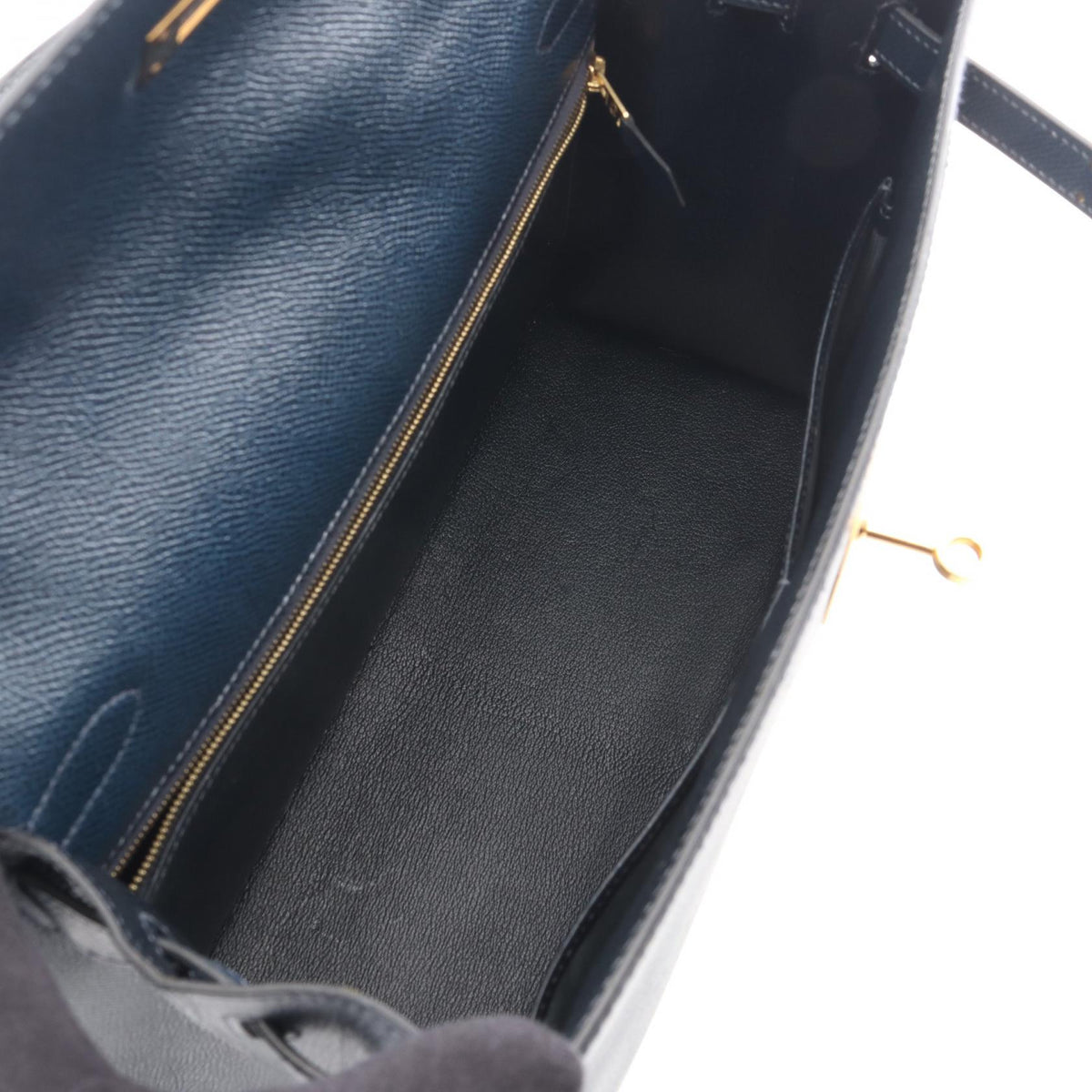 HERMES Kelly 32 outer stitch 2WAY HandbagBlue indigo Blue indigo Navy Epsom leather Epsom 2120300051217