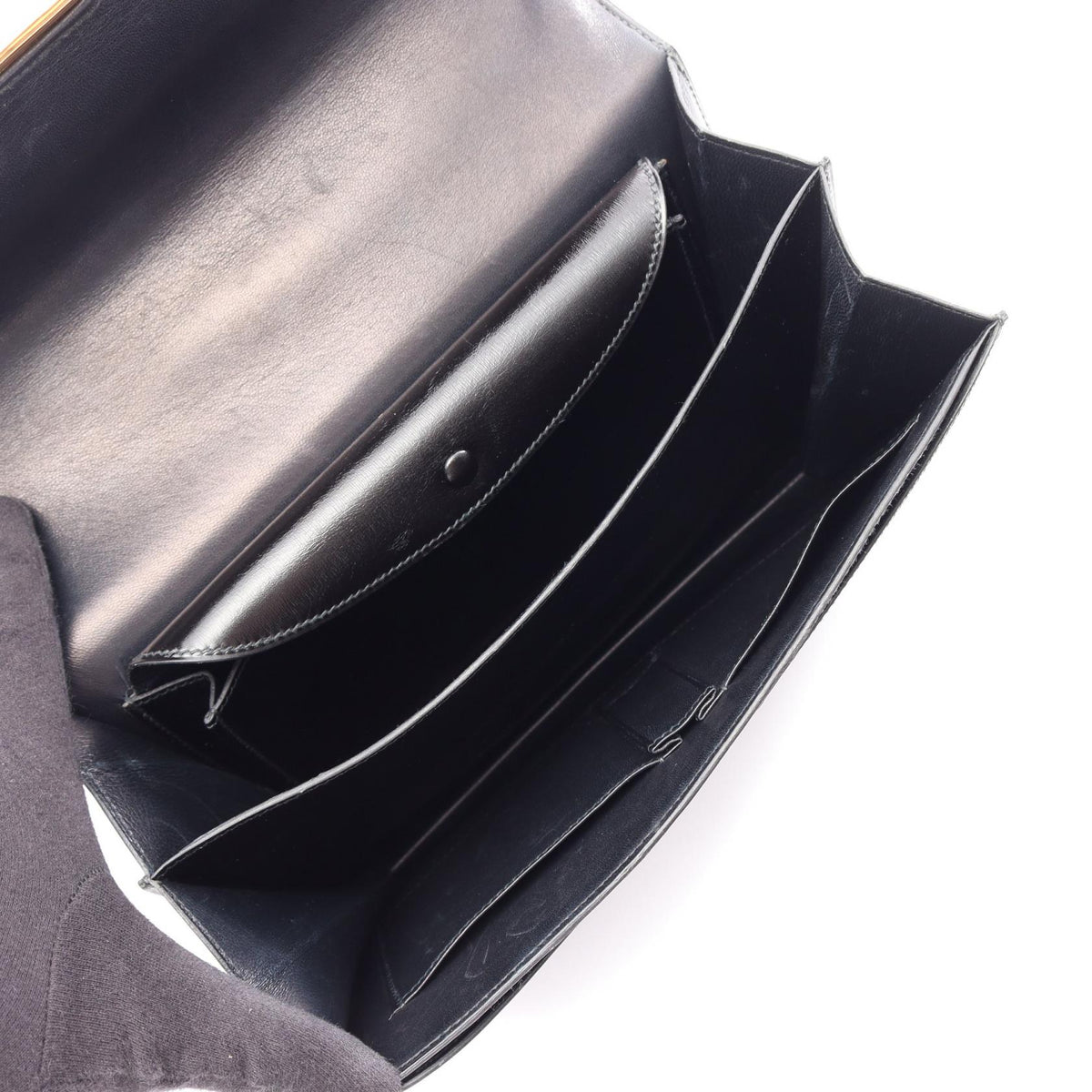 HERMES fonsbell Shoulder Bag Black Box calf leather Calfskin (cowhide) 2101219889399
