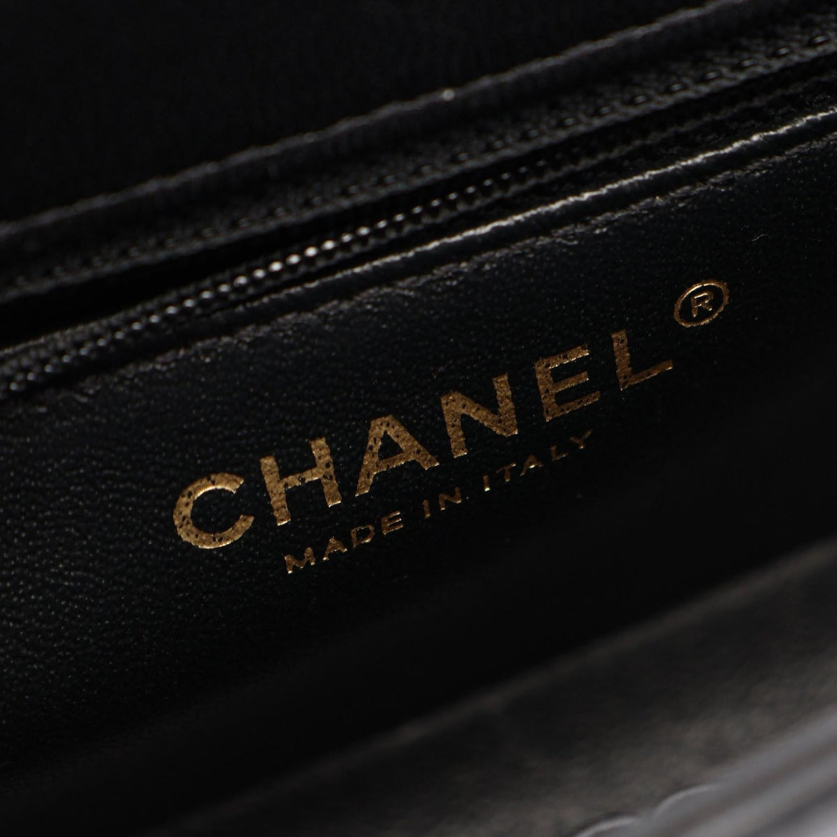 CHANEL Black V-stitch Mini Lambskin (sheep leather) 2101219889429
