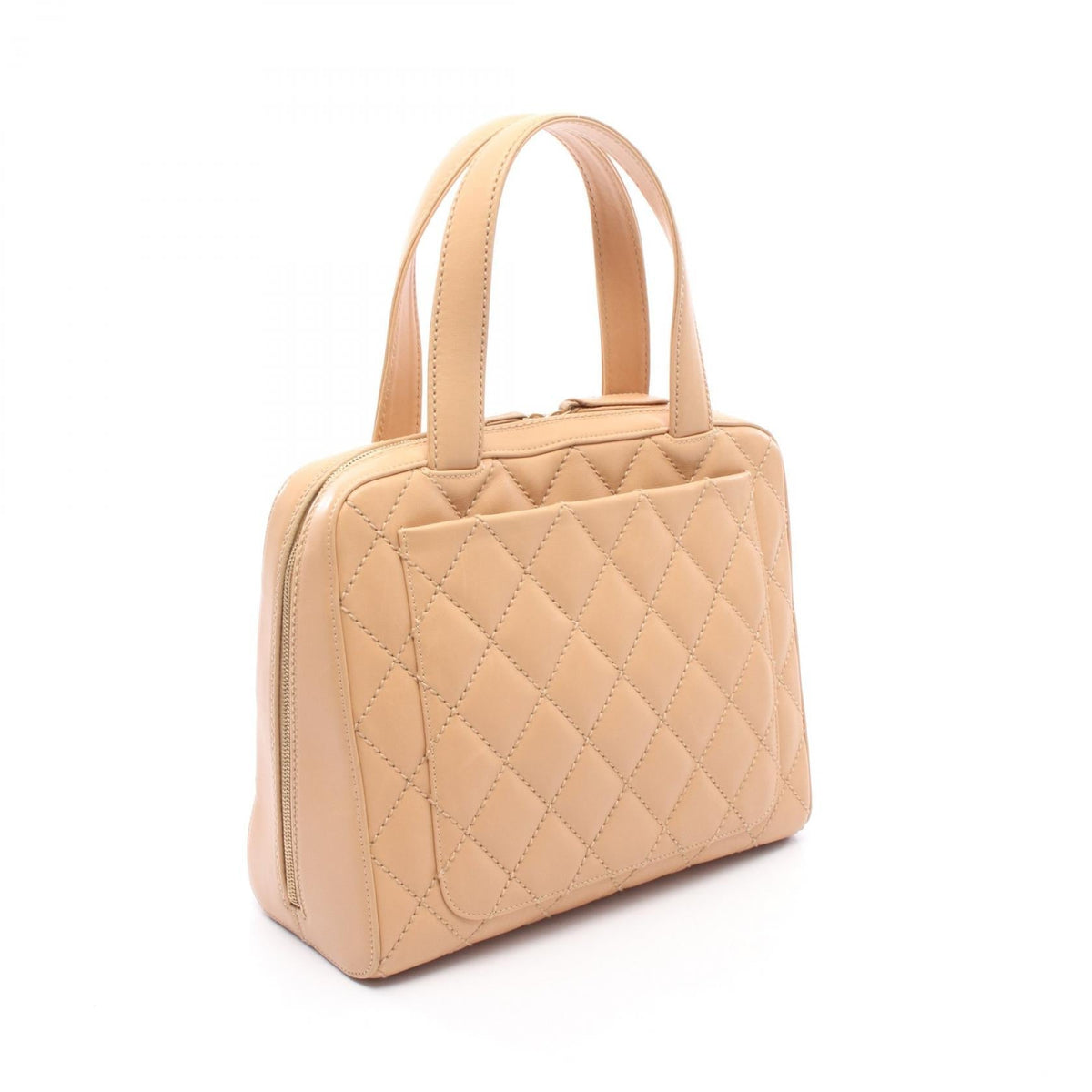 CHANEL Beige Wild stitch leather 2101219889443