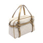 LOEWE Loewe Pockets Handbag White/Gold PVC coated canvas leather 2101219889795