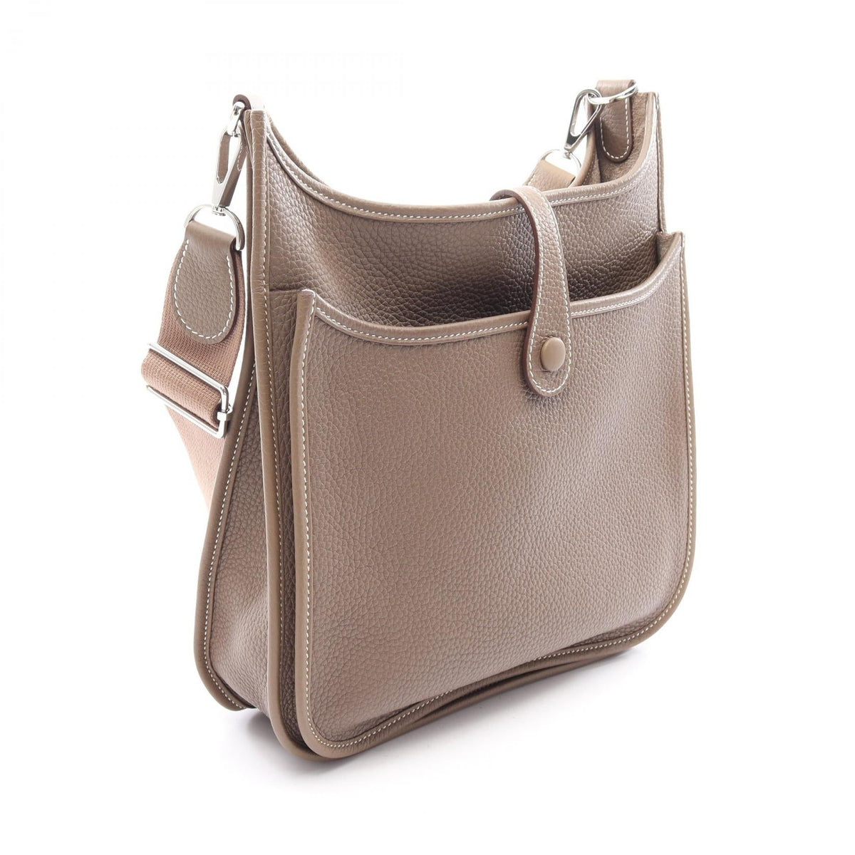 HERMES Evelyne 3 Trois PM Etoupe Grey Shoulder BagEtoupe Grey Etoupe Grey Gray Taurillon Clemence leather 2120300051187