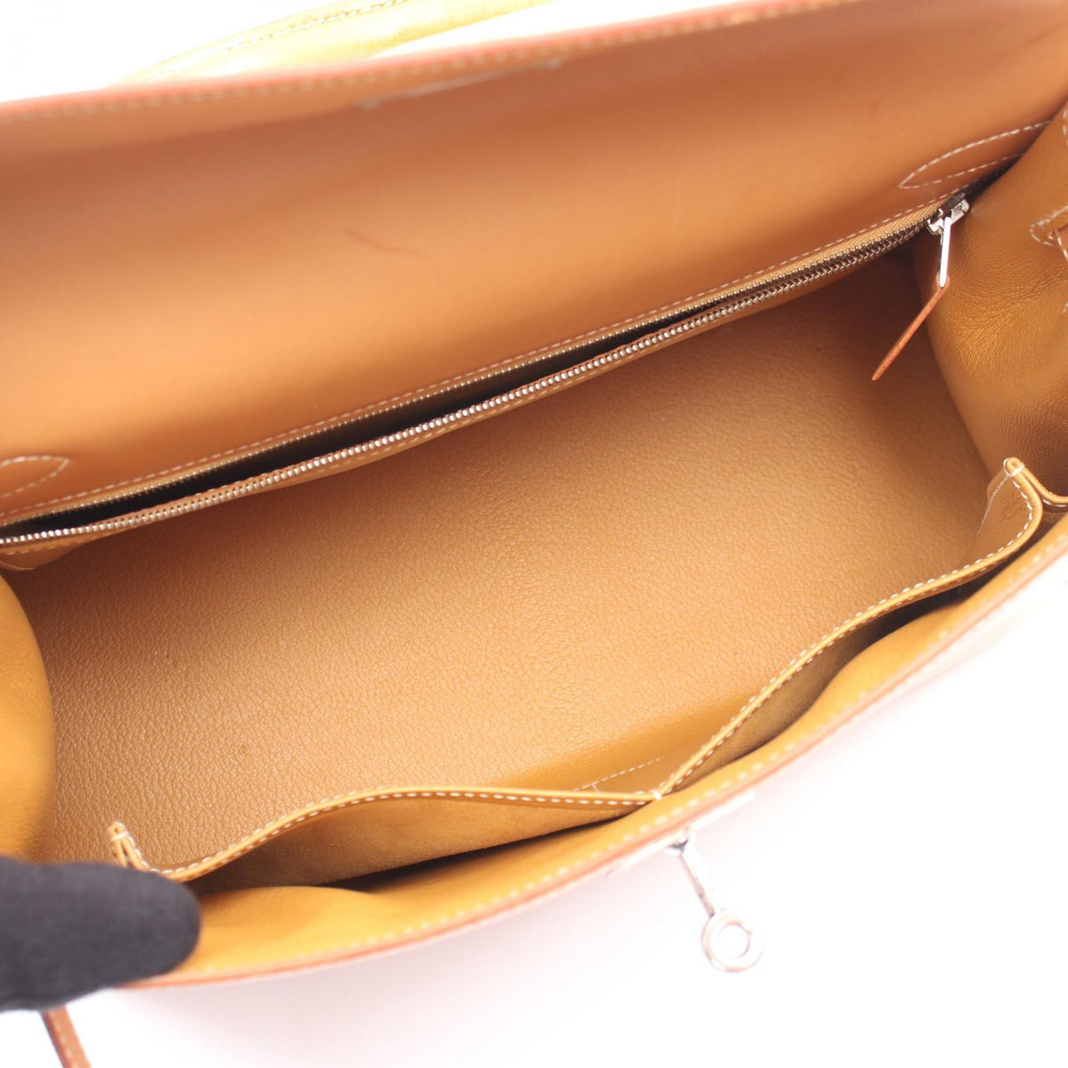 HERMES Kelly 32 Natural, external stitching, 2-way HandbagNatural Natural Brown Chamonix leather leather 2101219887876