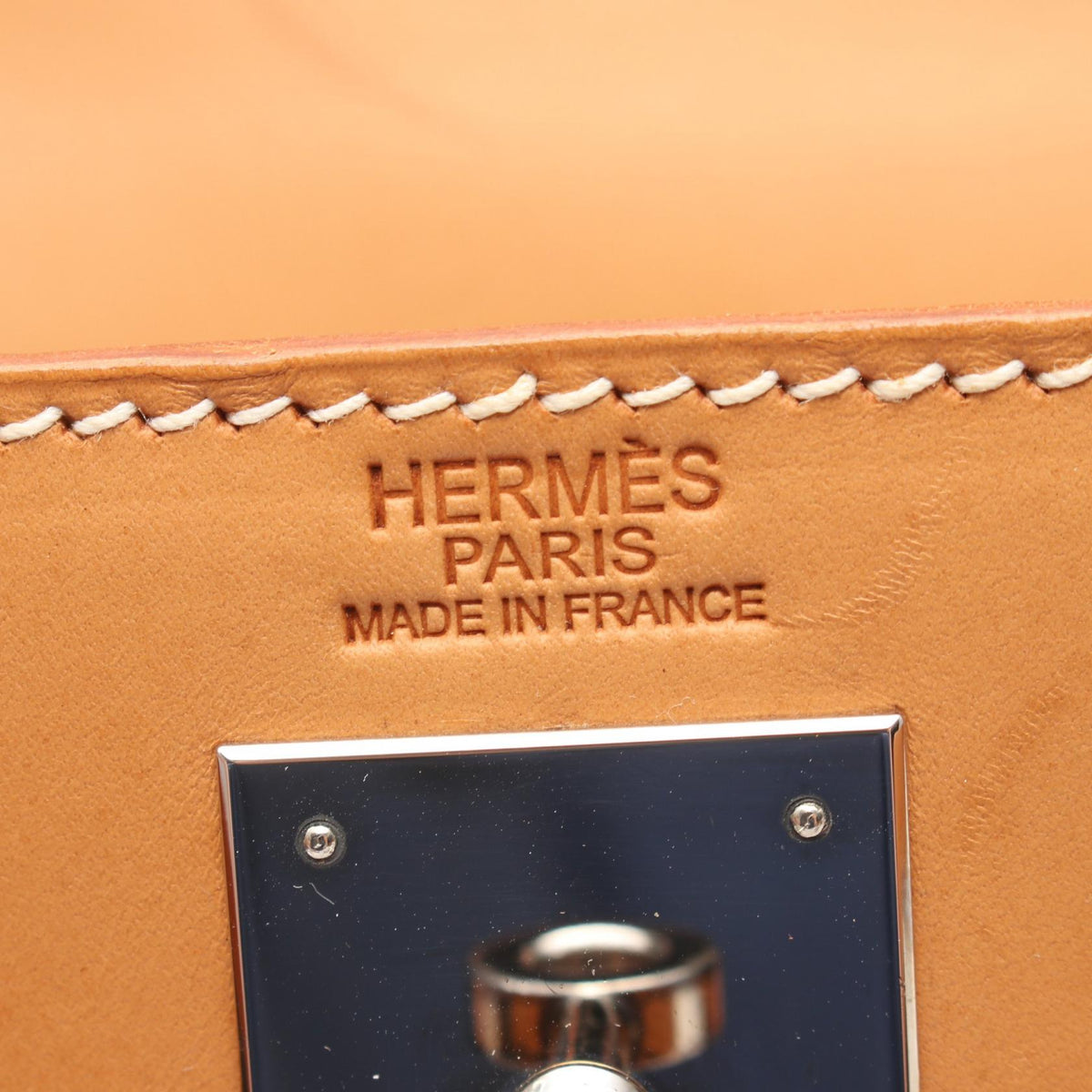HERMES Kelly 32 Natural, external stitching, 2-way HandbagNatural Natural Brown Chamonix leather leather 2101219887876