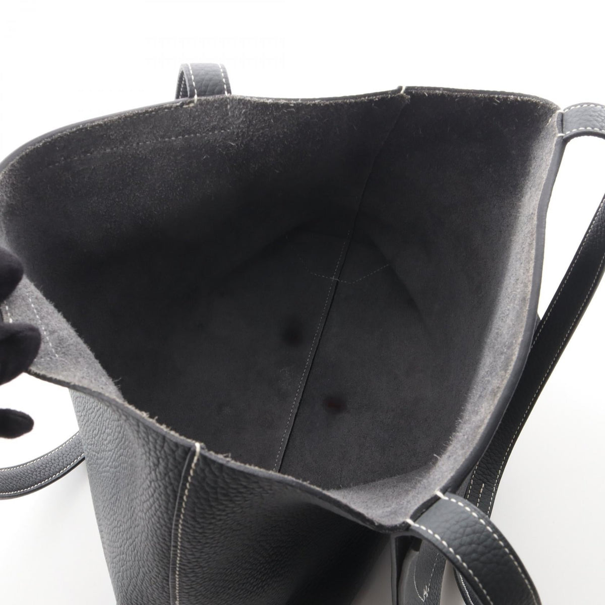 HERMES Cabaserie 31 Gris misty Tote Bag Gray Taurillon Clemence leather 2101219887951