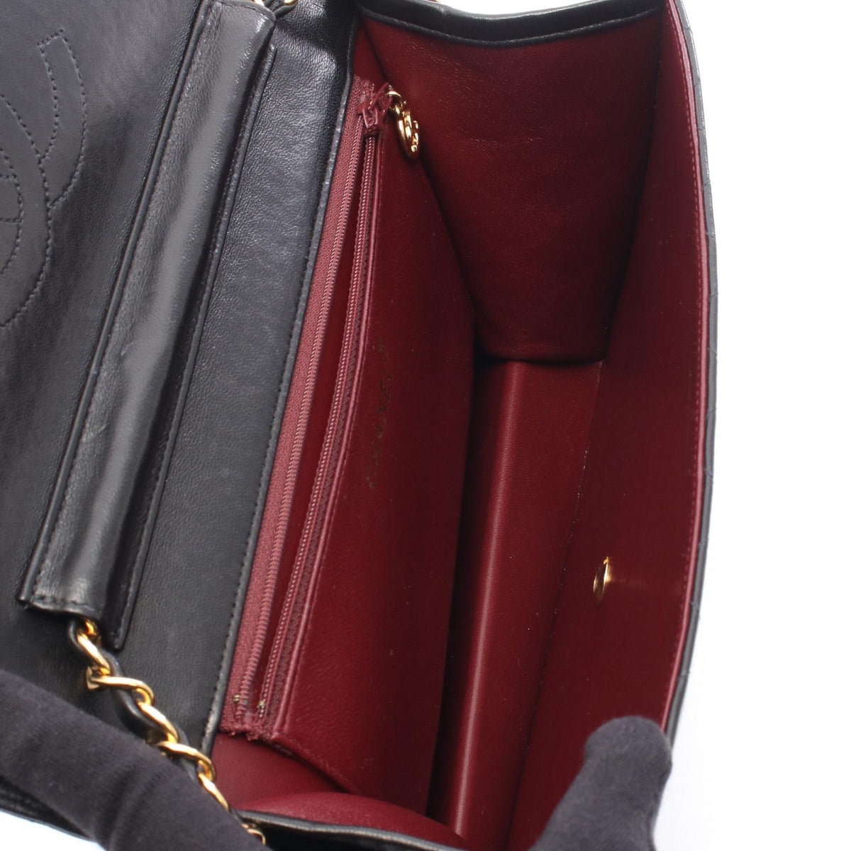 CHANEL Black Matelasse Lambskin (sheep leather) 2101219887890
