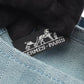 HERMES Valparaiso PM Blue Jean HandbagBlue jean Blue jean Blue Toile Chevrons canvas leather Vaux Swift leather 2101219888408