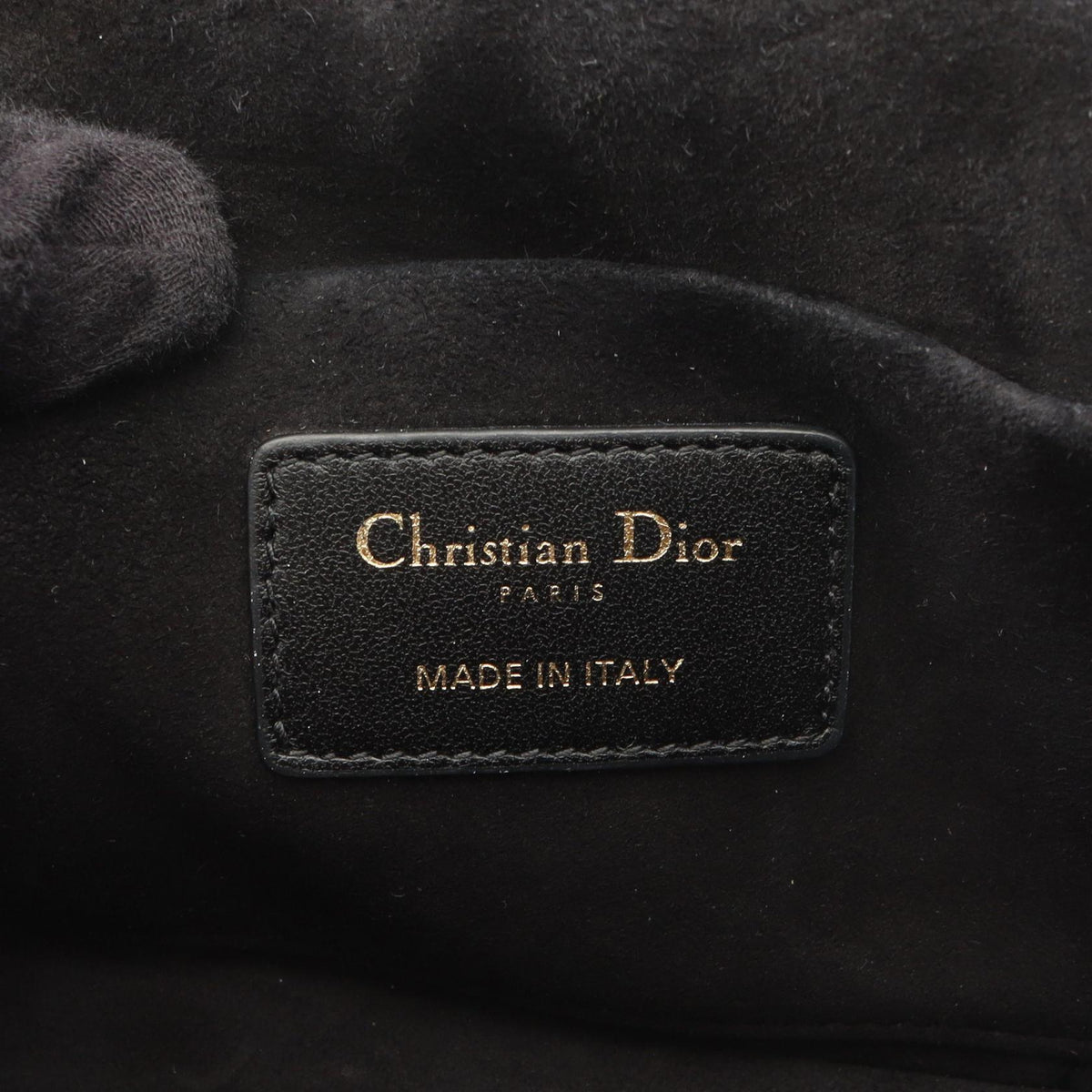 Dior DIORTRAVEL Small Vanity Cannage 2WAY Handbag Black Lambskin (sheep leather) 2101219888415
