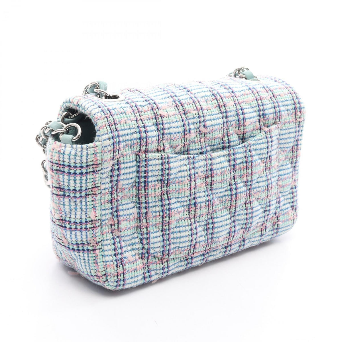 CHANEL Green/Multicolor Mini Matelasse 20 Fabric 2101219888675