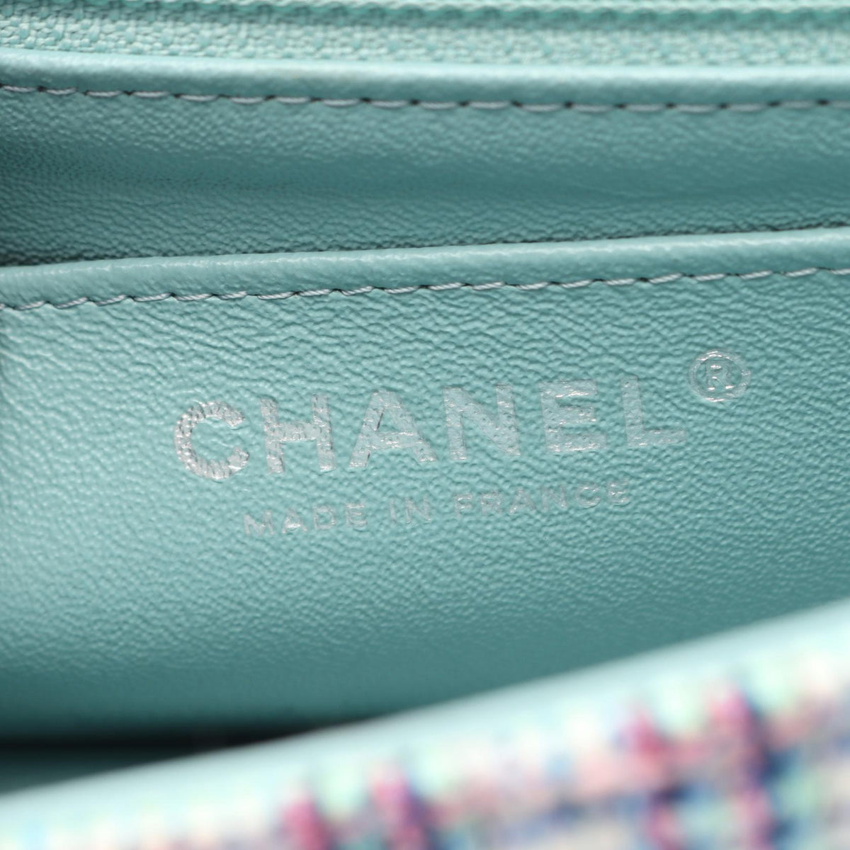 CHANEL Green/Multicolor Mini Matelasse 20 Fabric 2101219888675