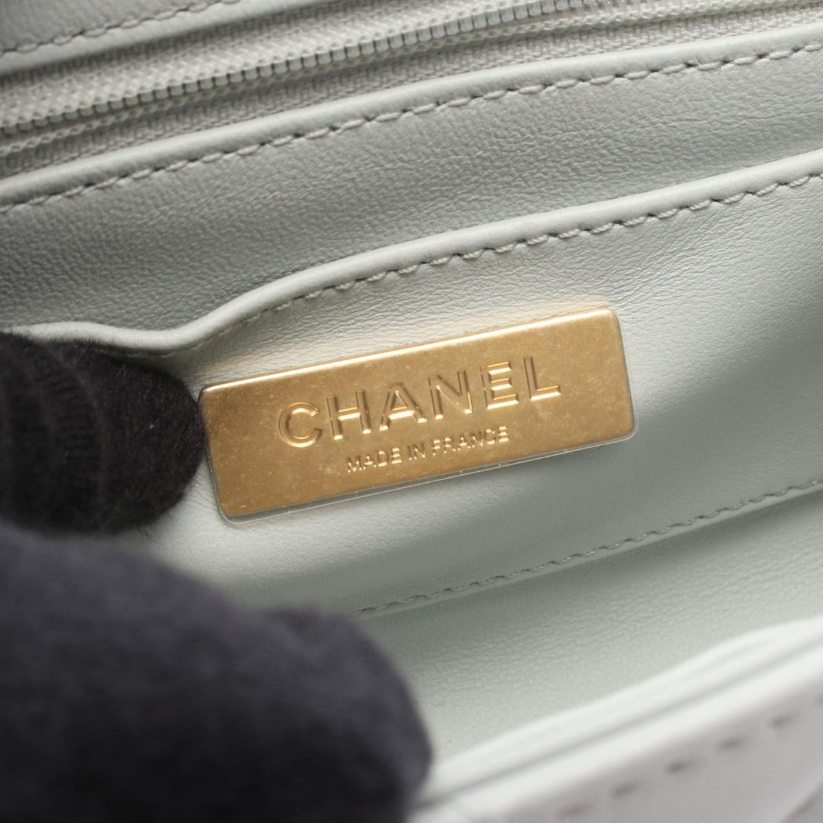 CHANEL Blue Matelasse Vanity 2WAY leather AS3973 2106800630978