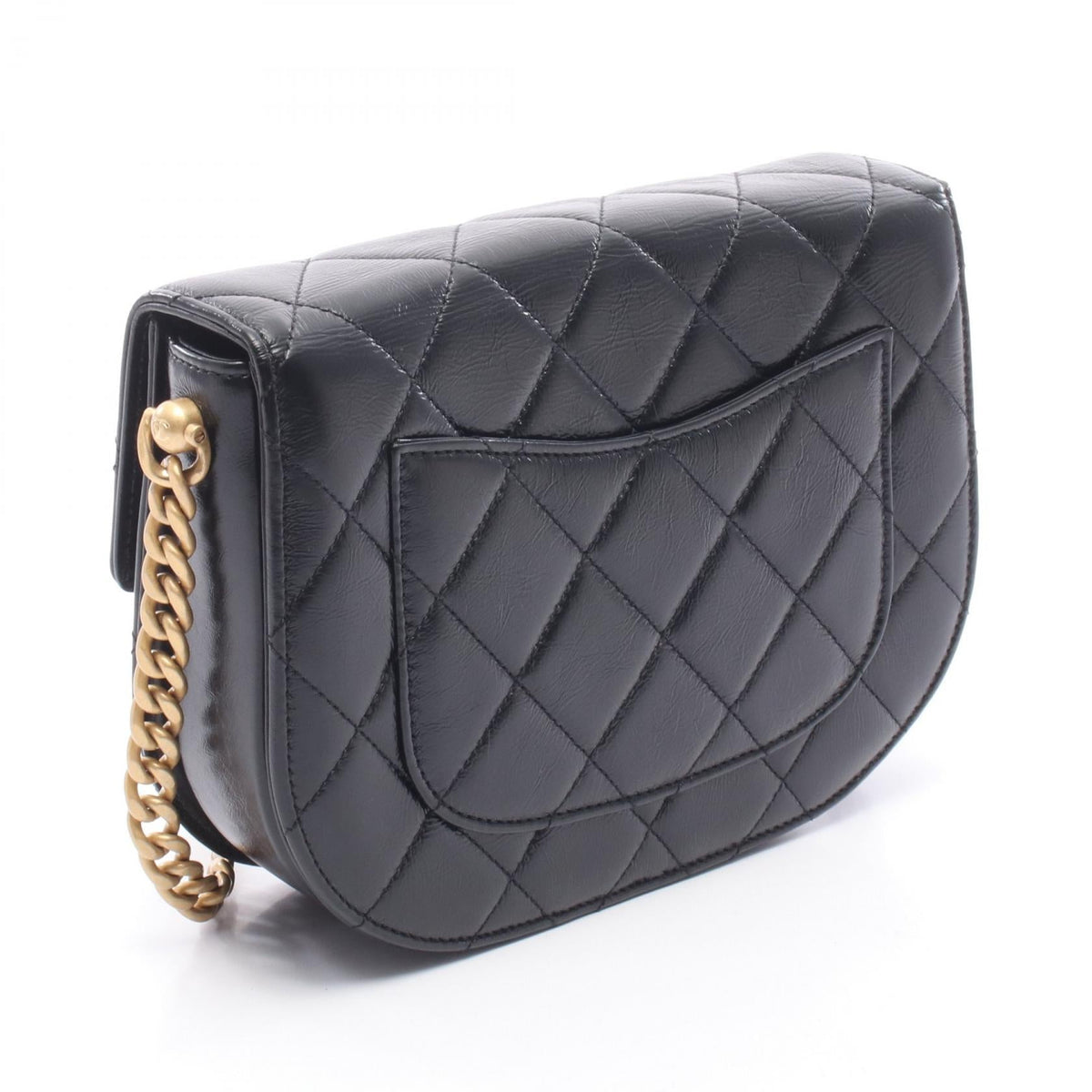 CHANEL Black Matelasse leather AS2484 2106800631036
